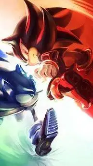 ai character: sonic en squidgame background