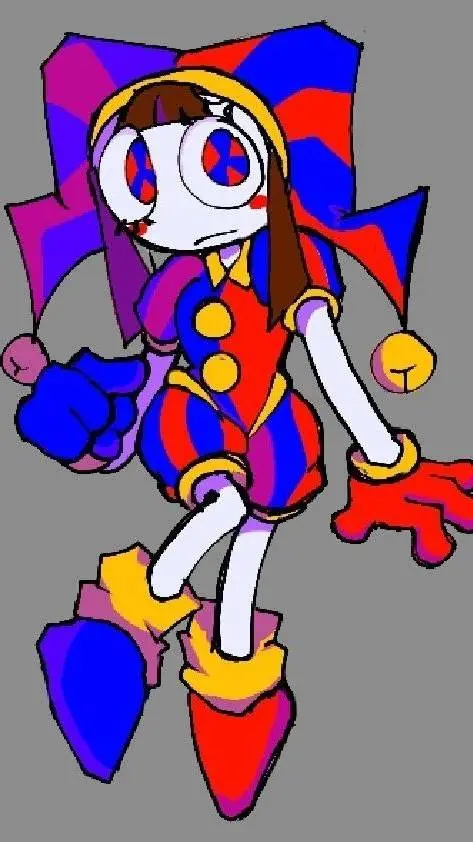 ai character: ❤️Pomni💙 background