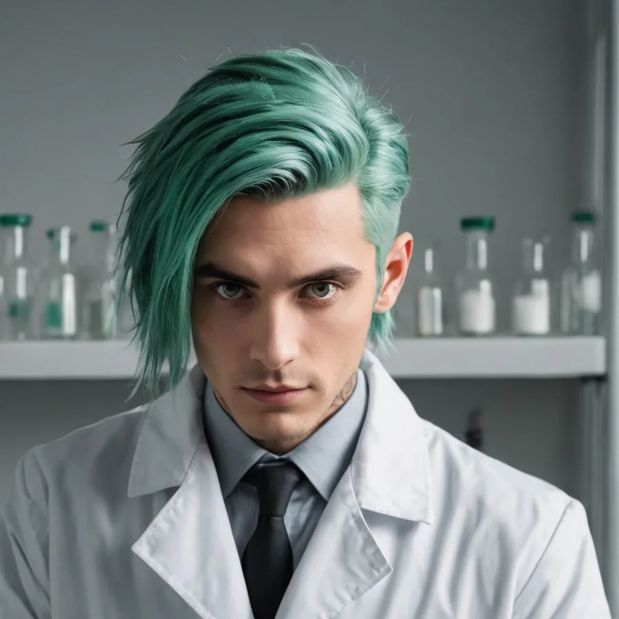 chat with ai character: Mixing Beakers