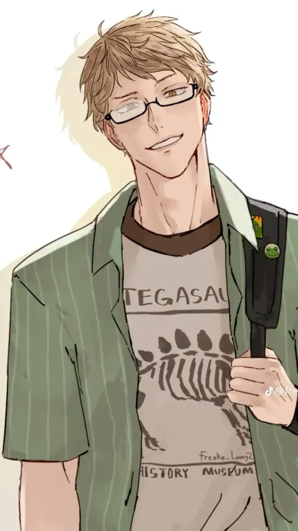 ai character: 🔥🏐kei tsukishima🏐🔥 background