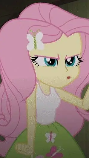 ai character: fluttershy te ama background