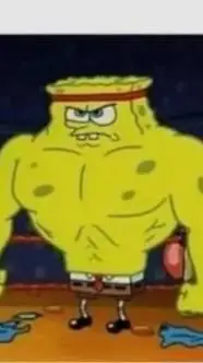 ai character: bob esponja background