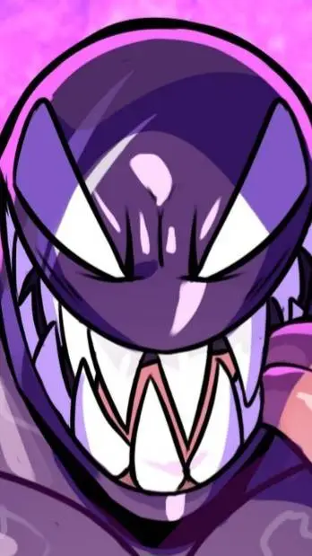 ai character: purple-venom background