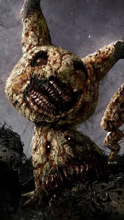 ai character: Crepy mimykyu  background