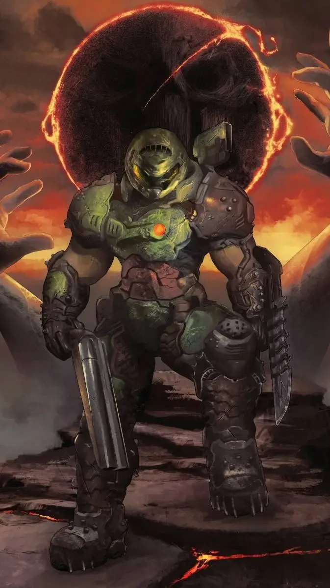 ai character: Doom Slayer background