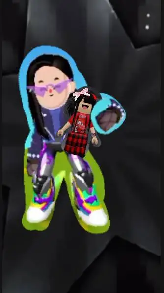 ai character: A and XxMxX background