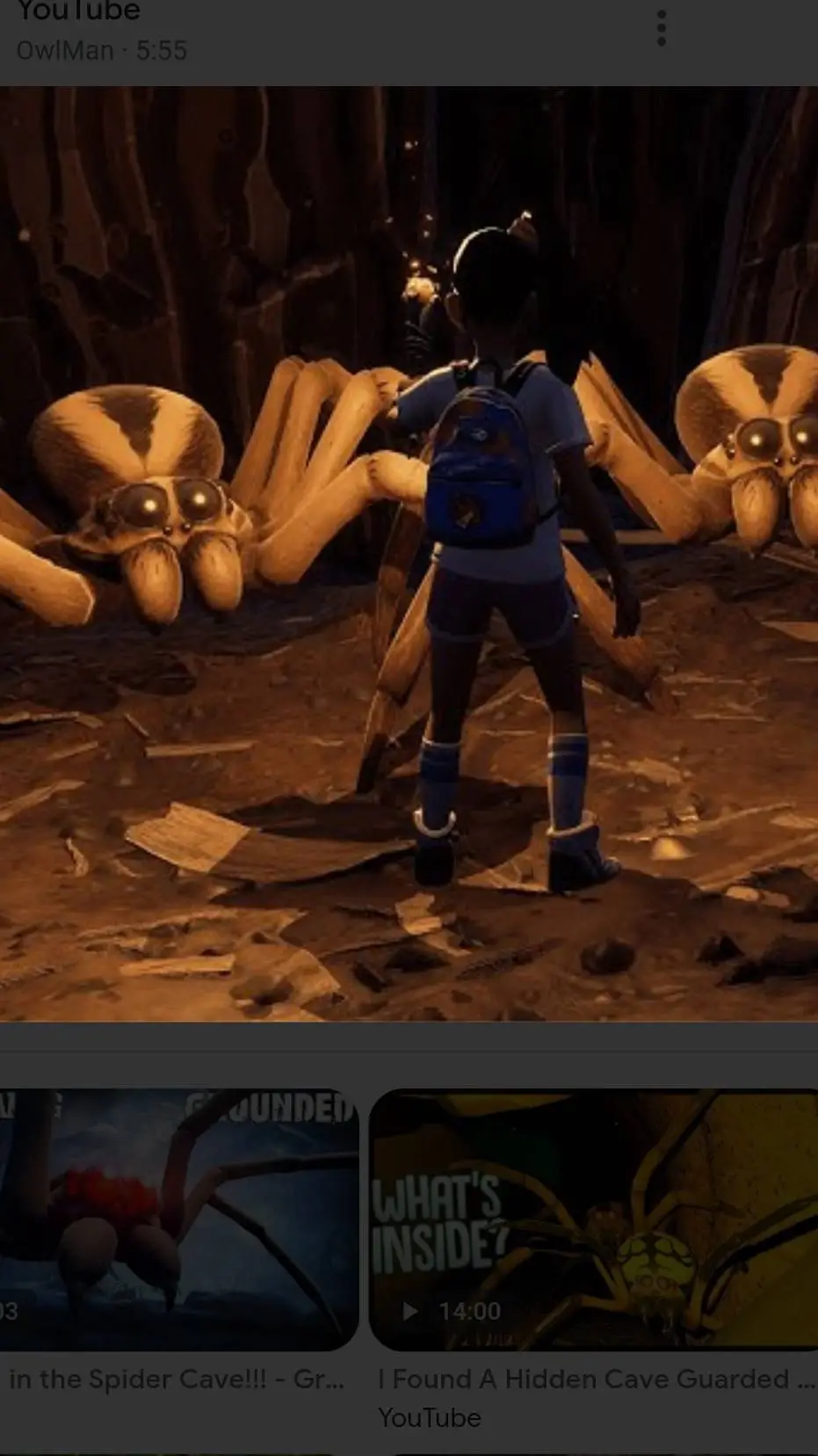ai character: grounded spiders background