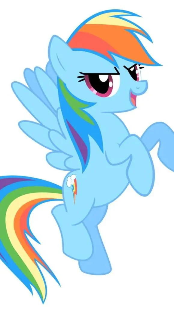 ai character: rainbow dash background