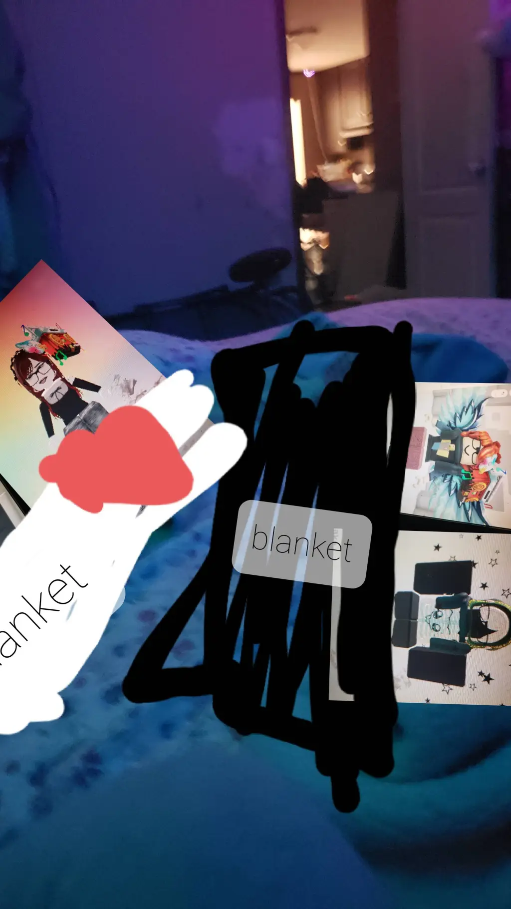 ai character: Roblox sleep over background
