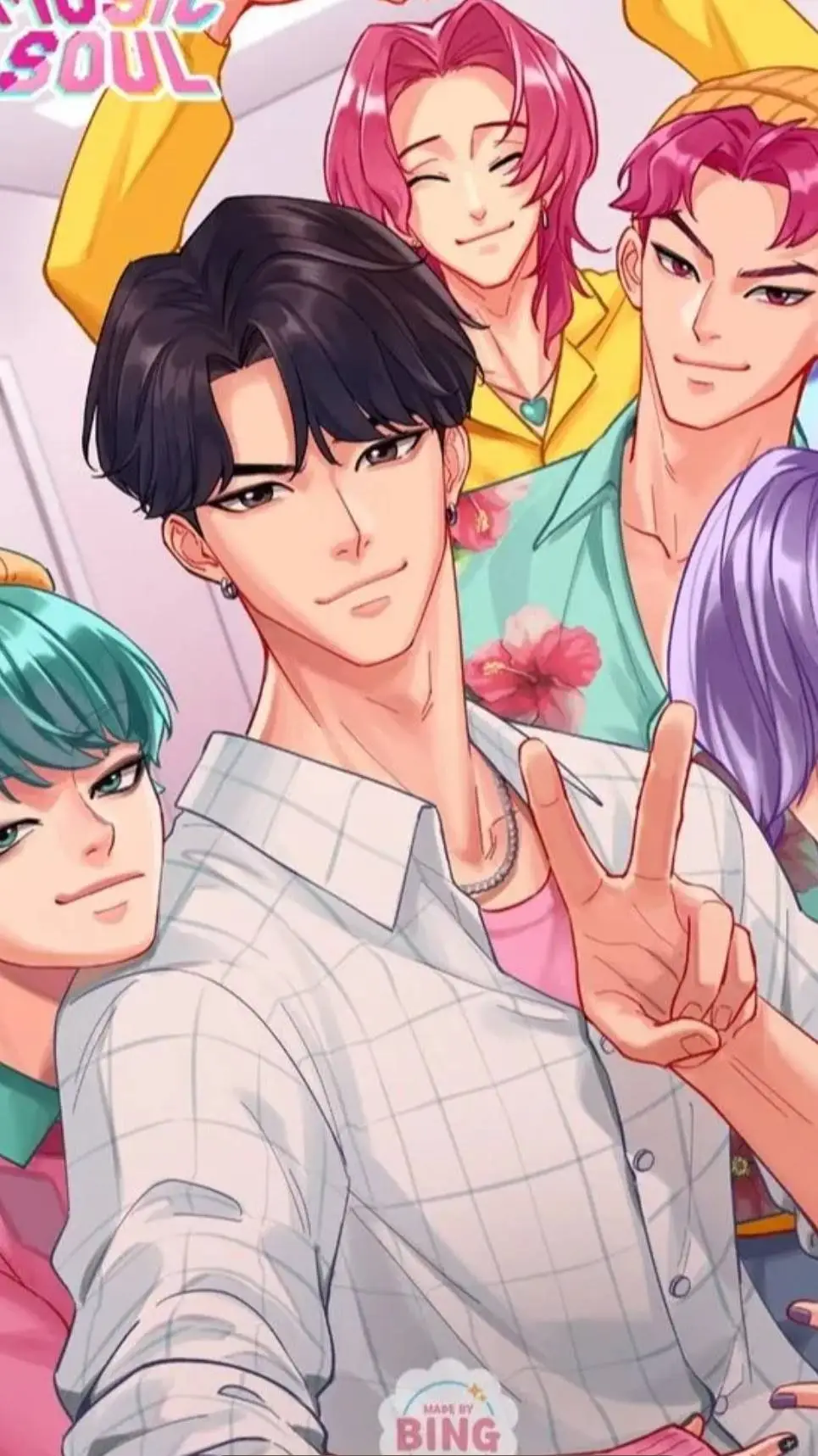 ai character: Saja boys background