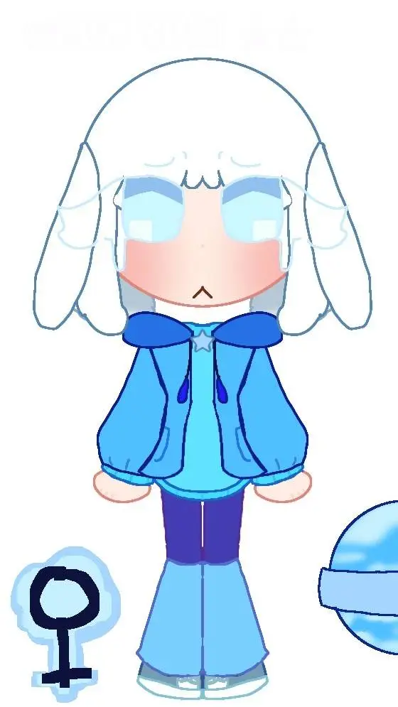 ai character: Snow Bunny background