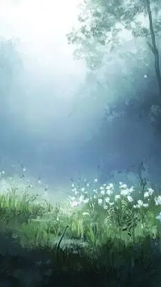 ai character: Beautiful forest background