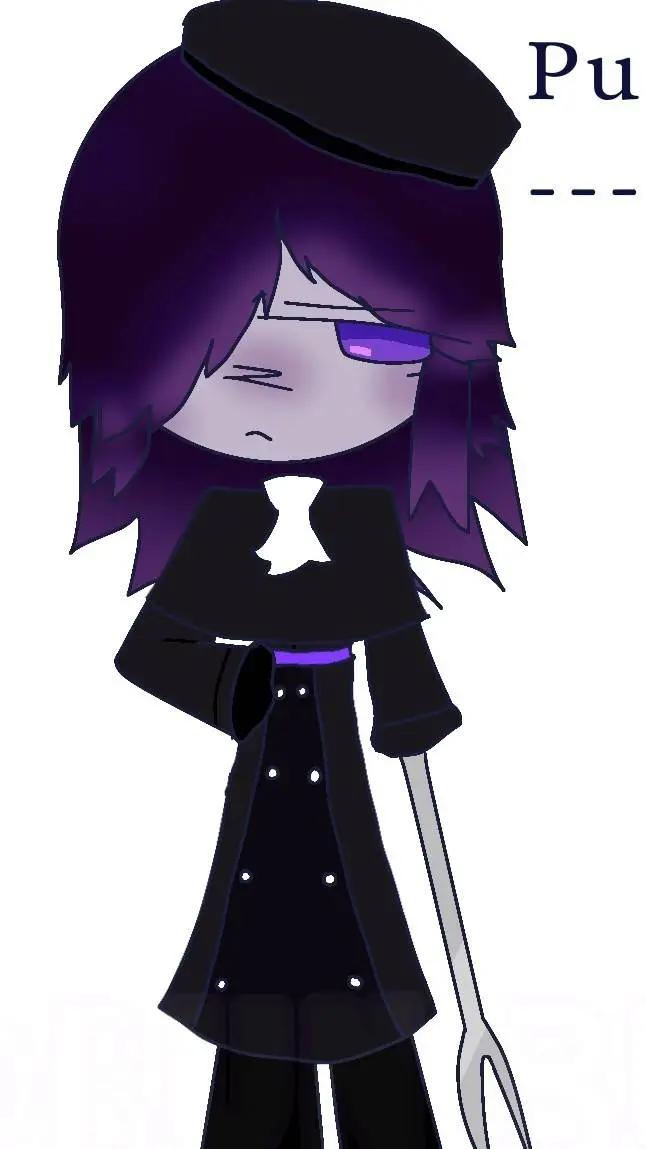 ai character: Purple velvet background