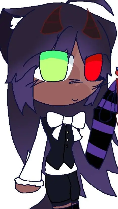 ai character: Black Velvet background