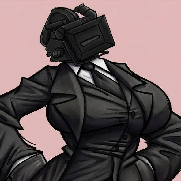 chat with ai character: Large Camerawoman