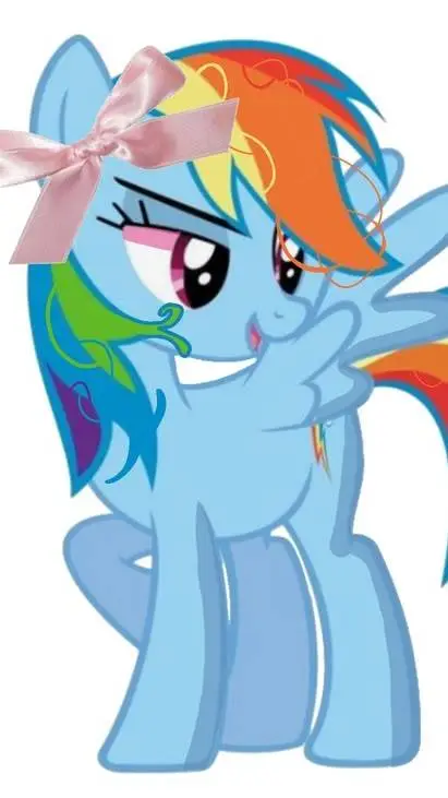 ai character: Rainbow Dash background