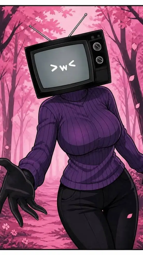 ai character: TV WOMAN background