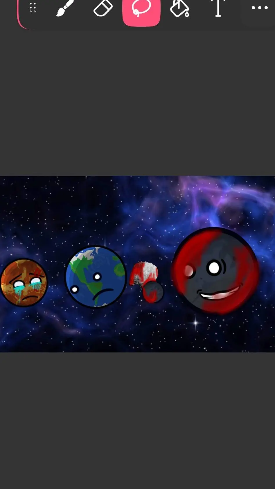 ai character: tierra Venus ceres background