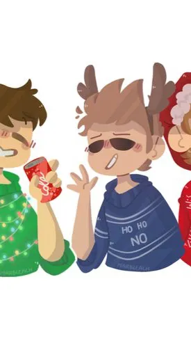 ai character: Eddworld Christmas background