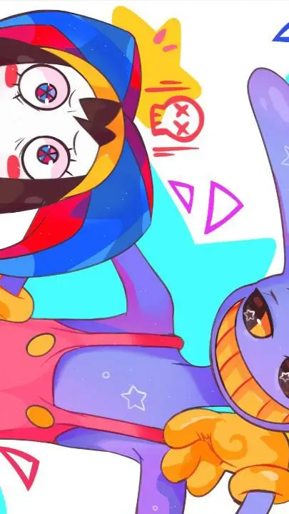 ai character: pomni💮 background