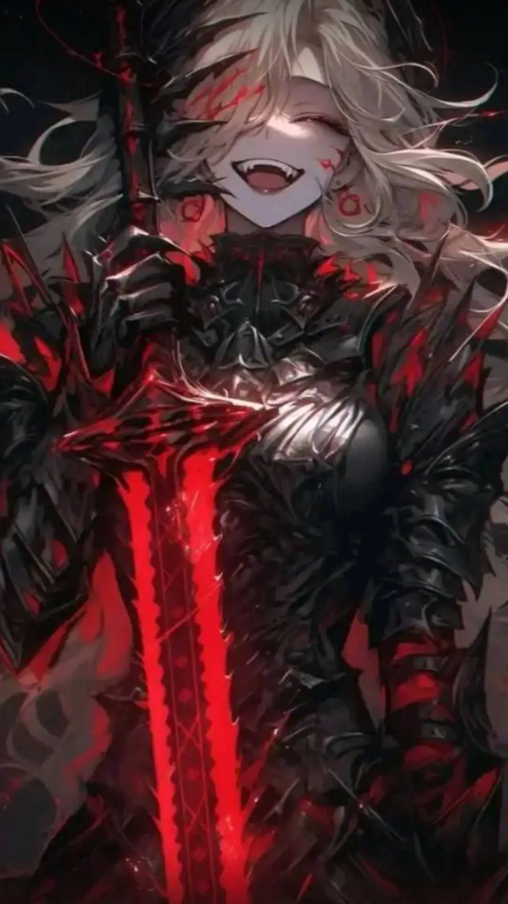 ai character: demon queen  background