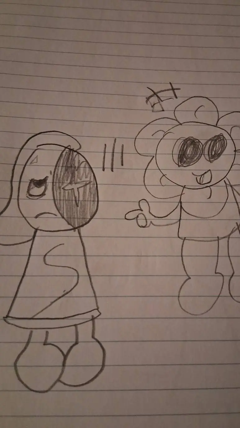 ai character: FREAKY MOONFLOWER background