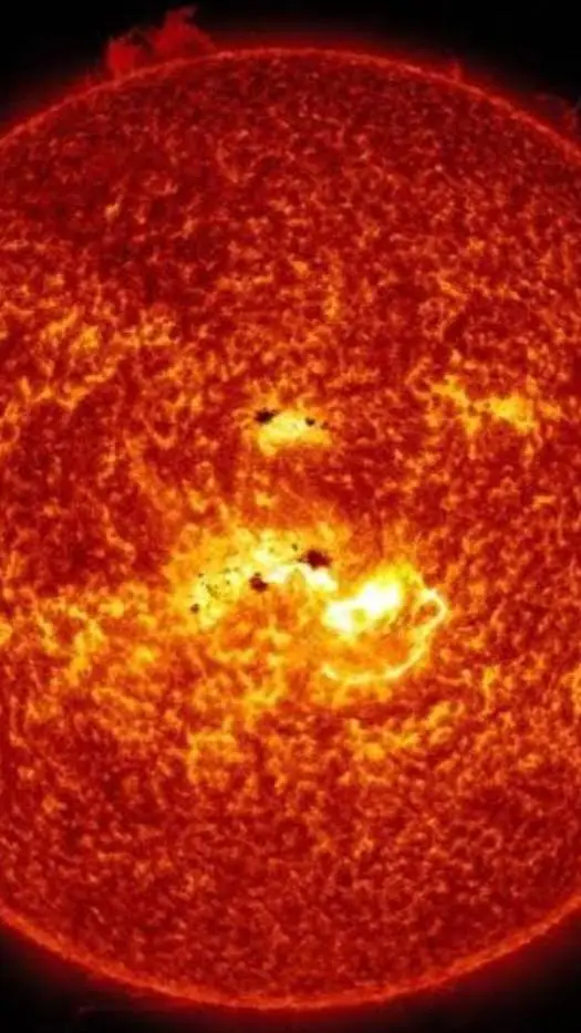 ai character: the sun background