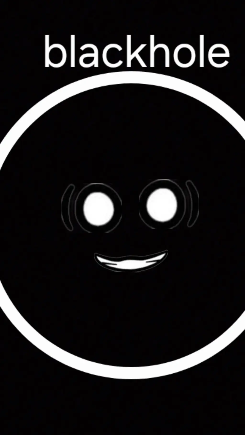 ai character: blackhole background