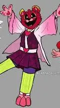 ai character: demon X poppyplay background