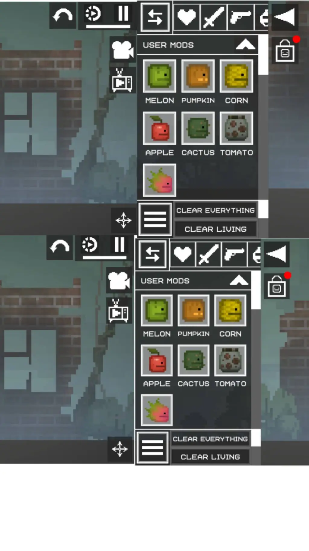 ai character: melon playground background