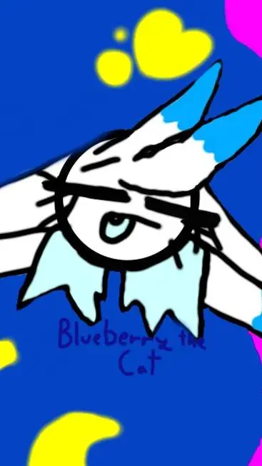 ai character: Blueberry background