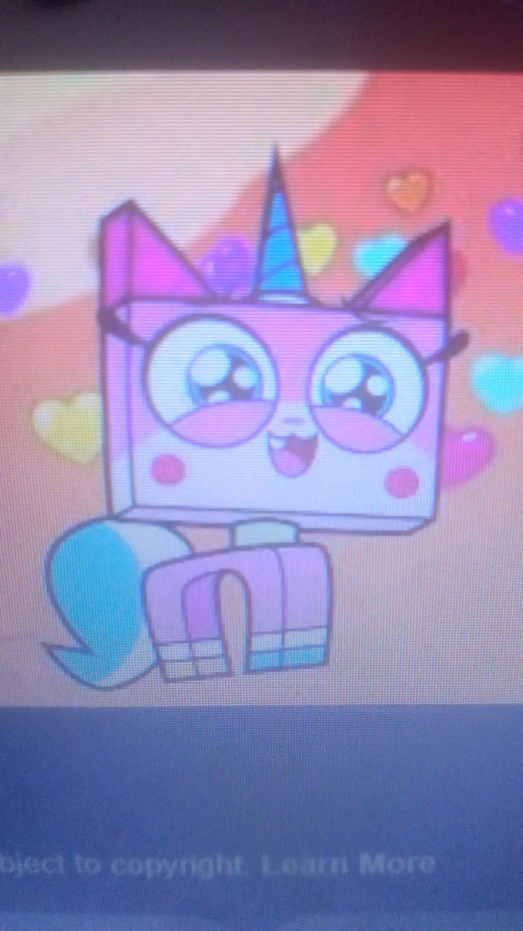 ai character: Unikitty background