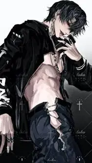 ai character: A🖤X🖤E🖤L background