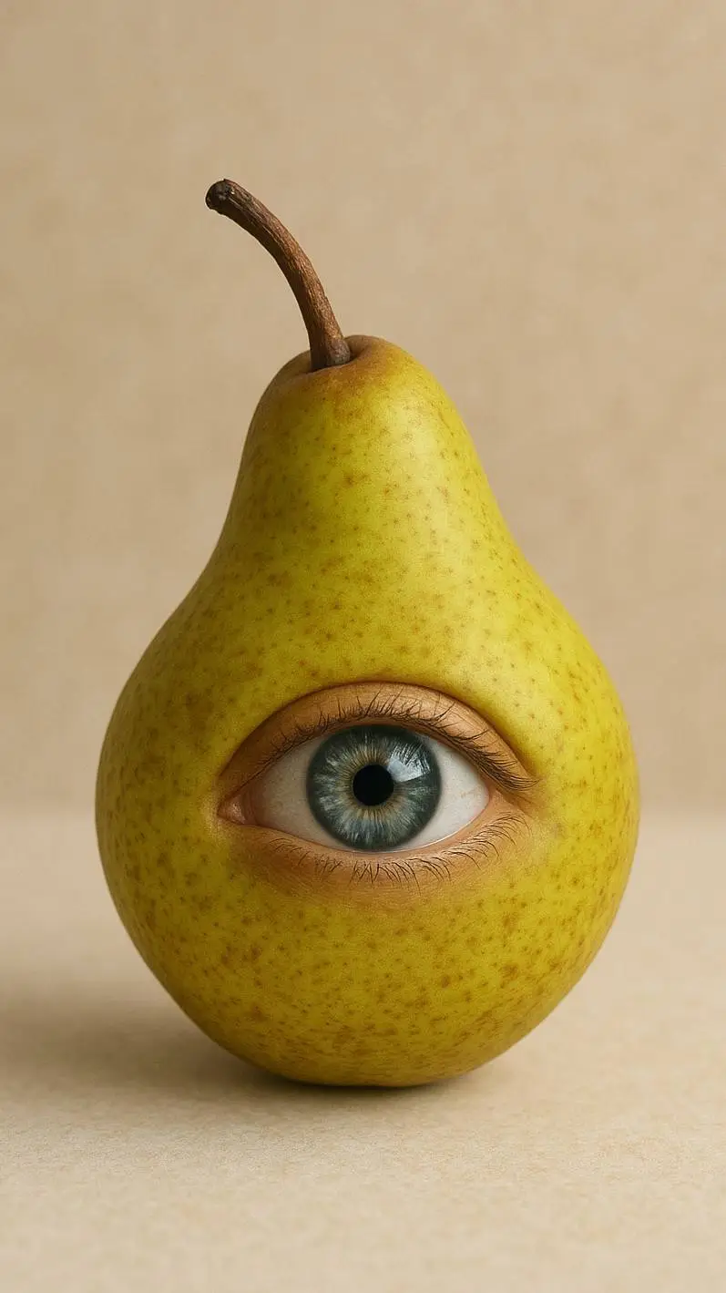 ai character: pear background