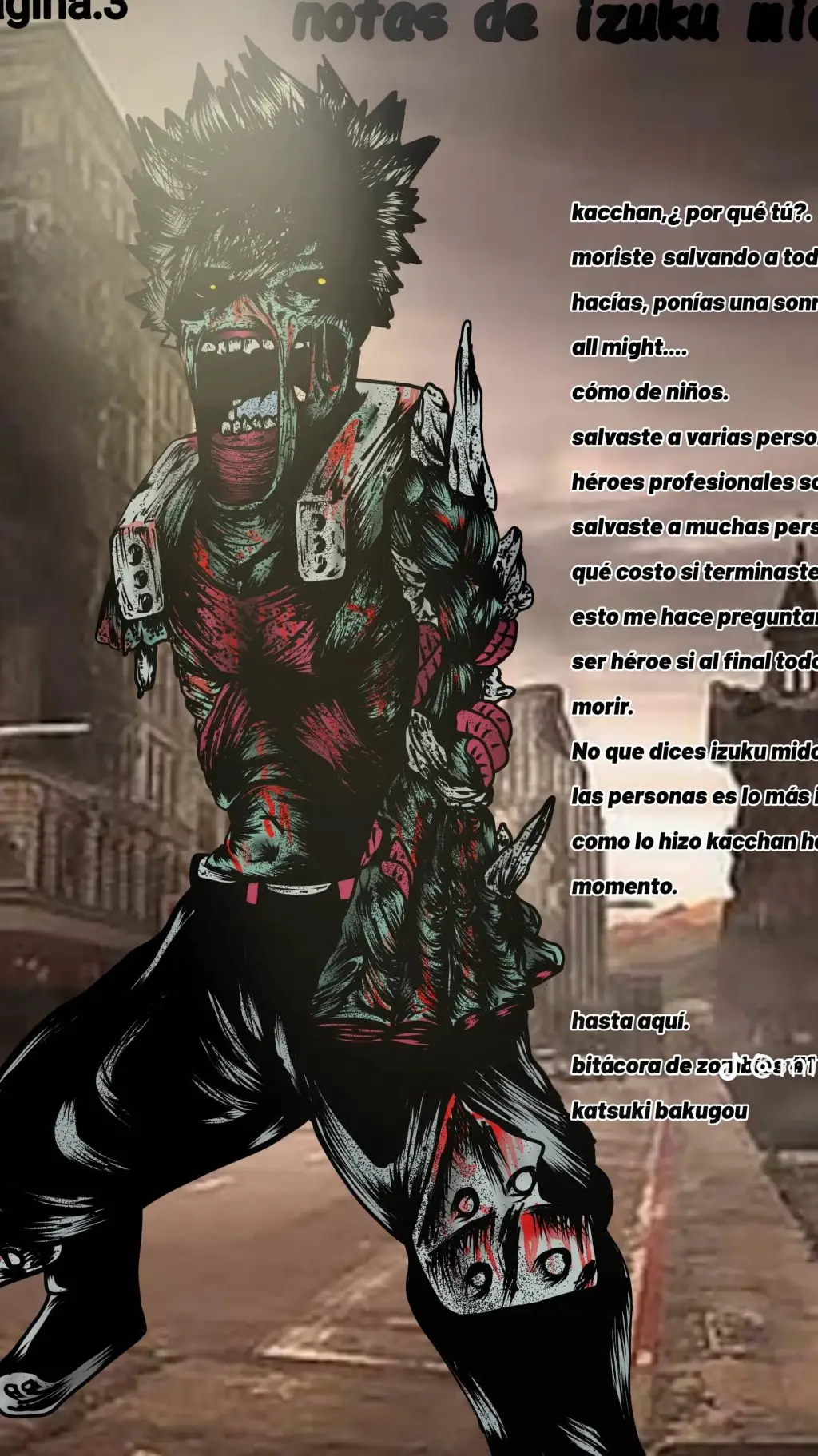 ai character: my hero zombi... background