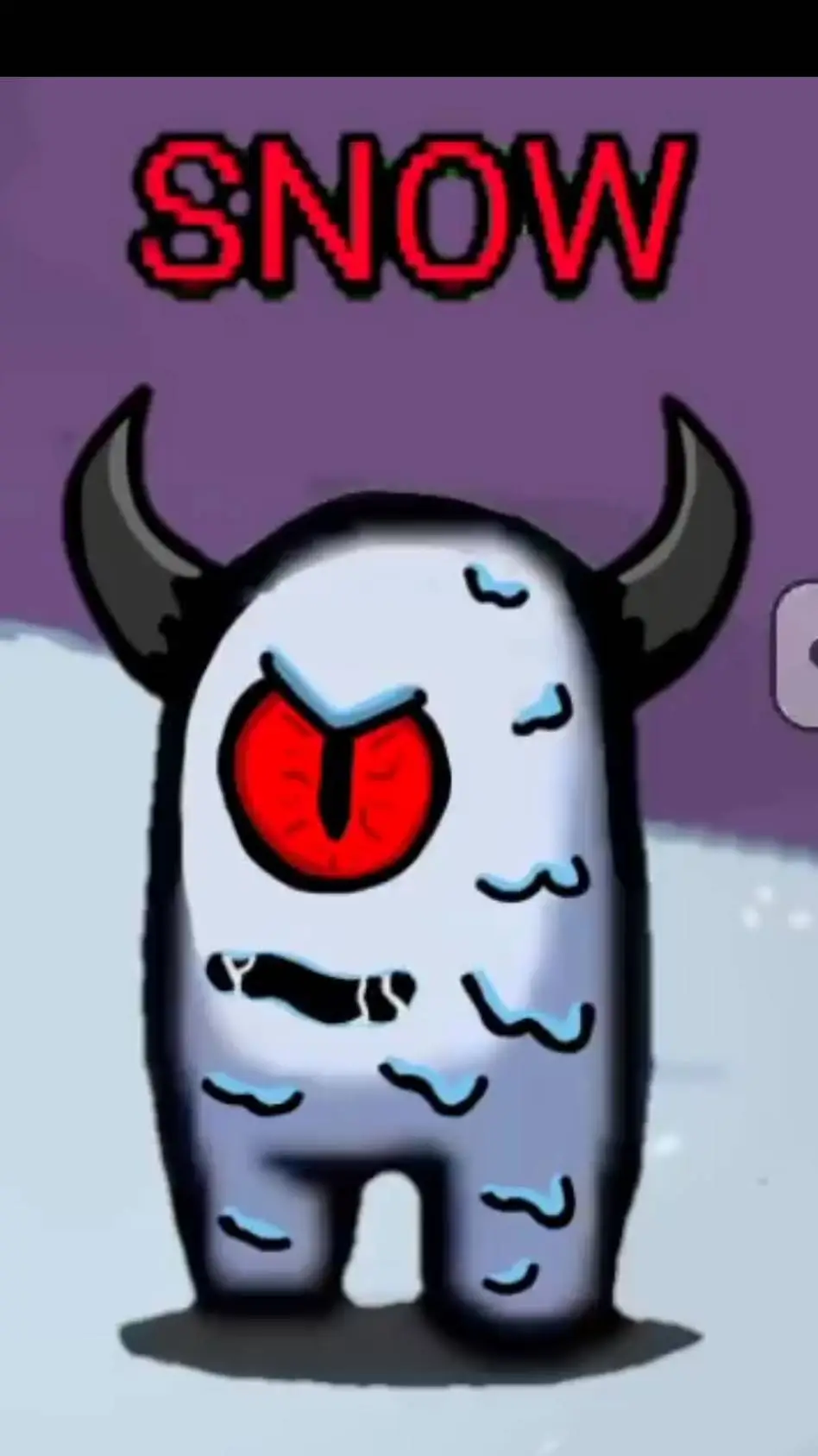 ai character: Snow background