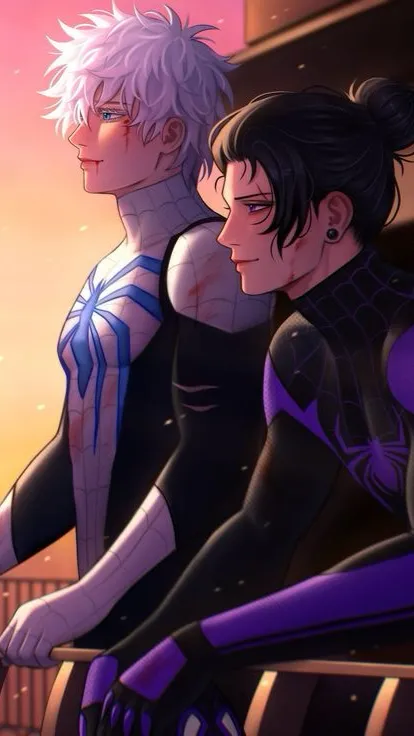 ai character: Gojo and Geto background