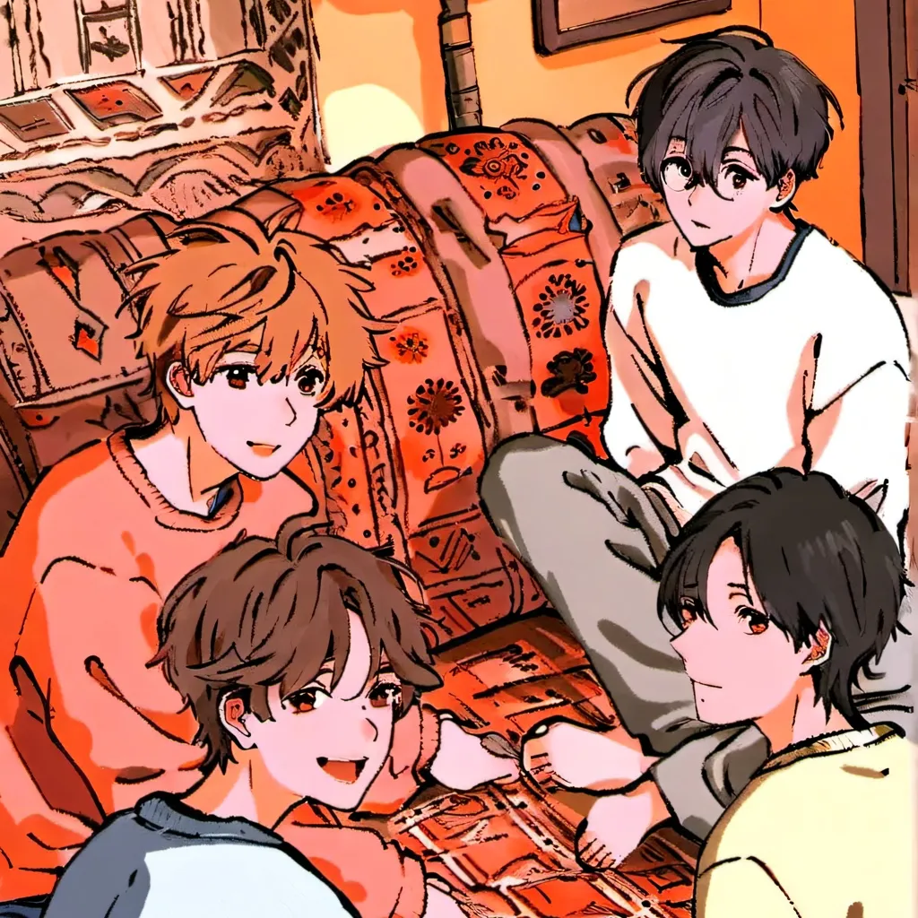 chat with ai character: Boys Sleepover