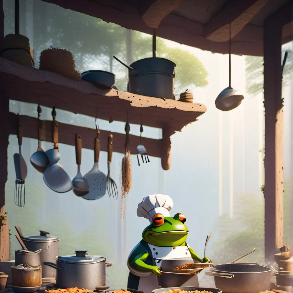 chat with ai character: Sapo cocinero