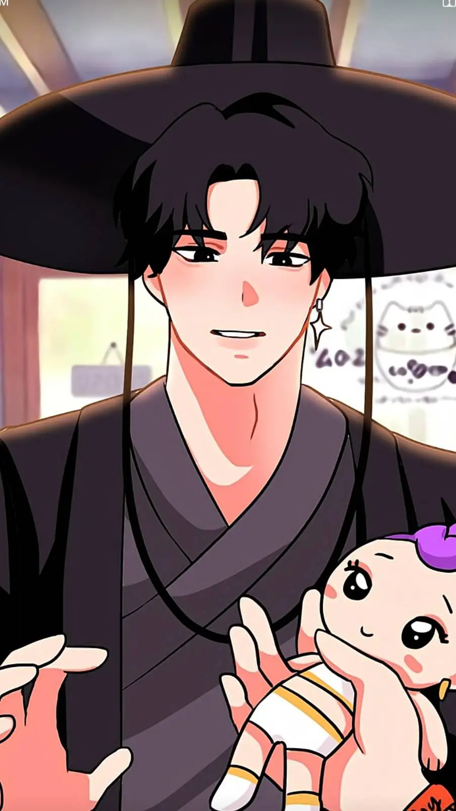 ai character: sister and brother background