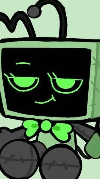 ai character: mini vee 🎤📺 XD background