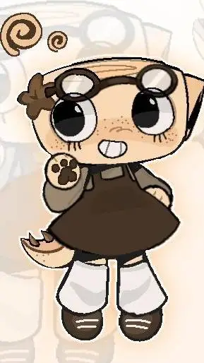 ai character: shelly 🐚XD background