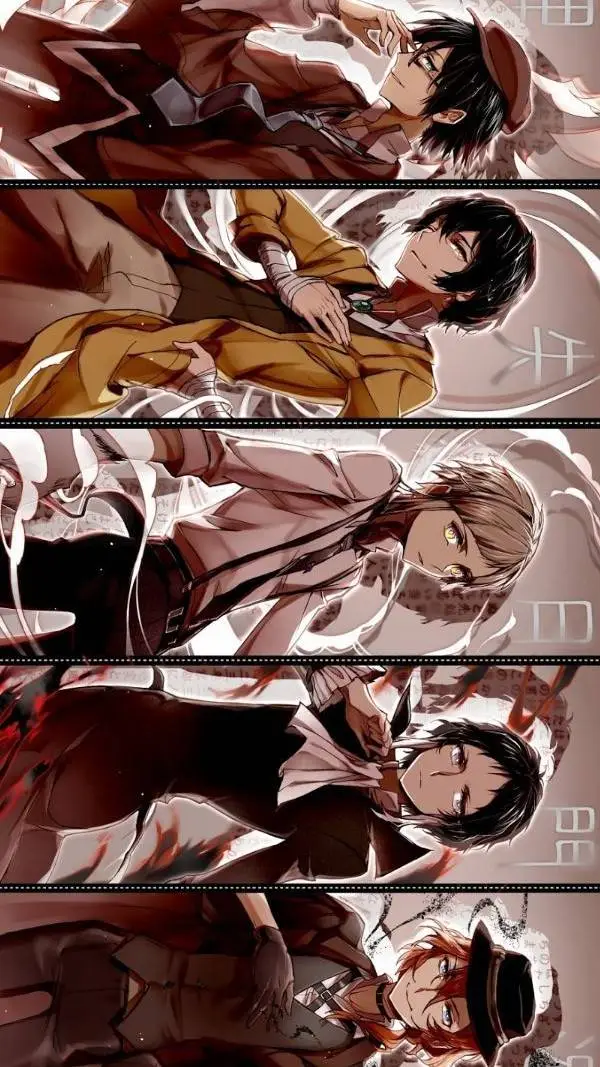 ai character: BSD christmas background