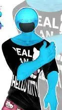 ai character: bluudud  background