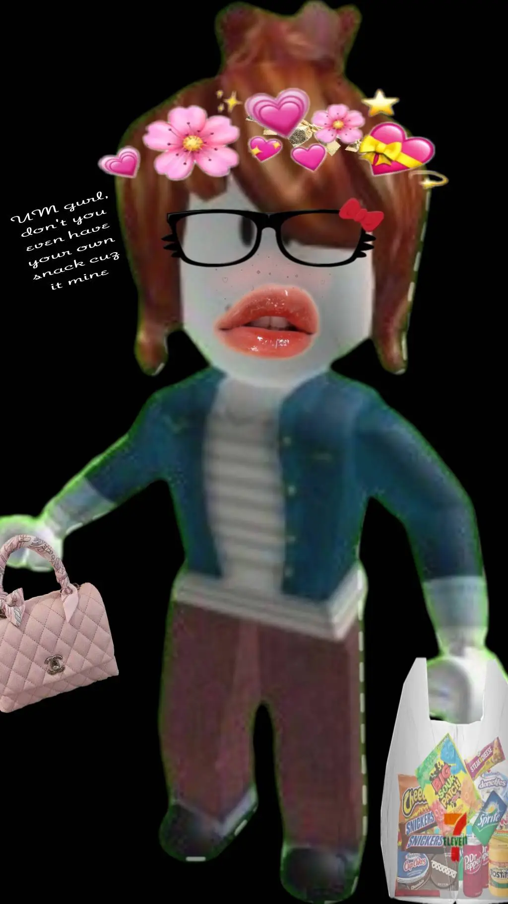 ai character: bacon queen background