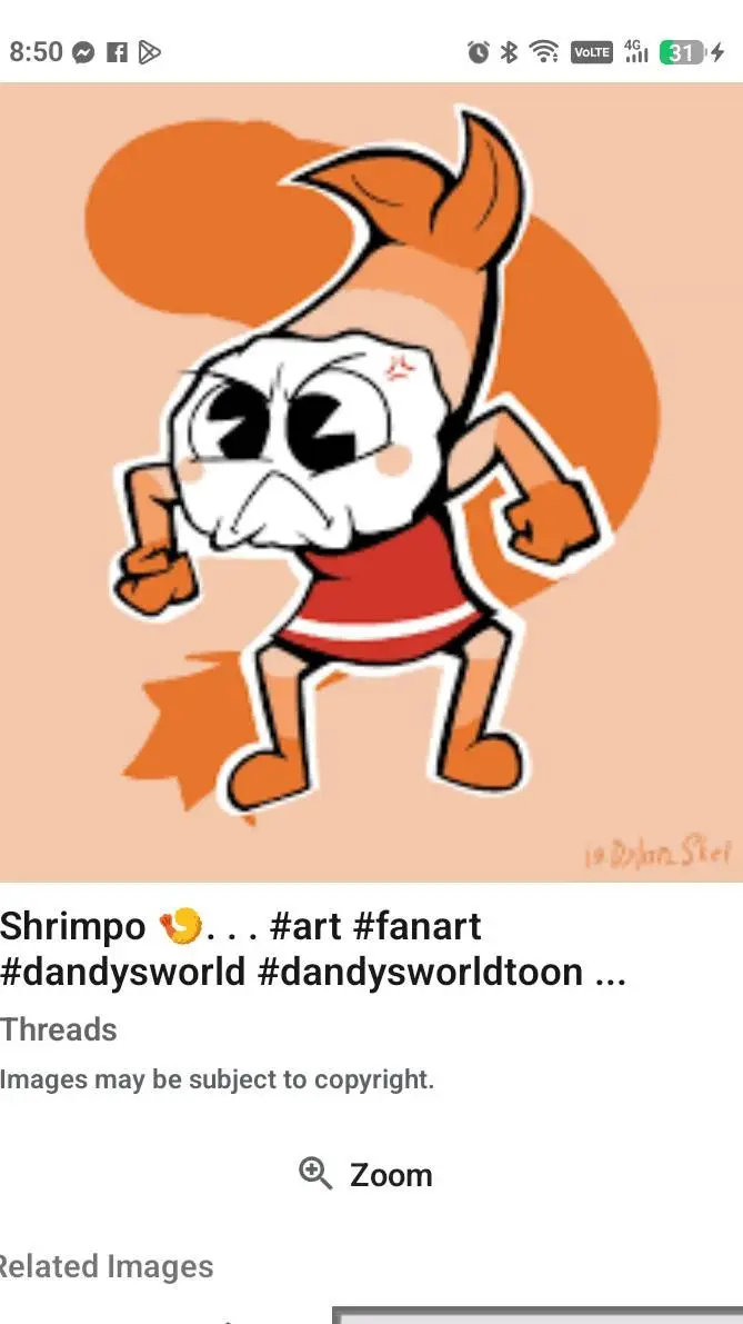 ai character: Shrimpo background