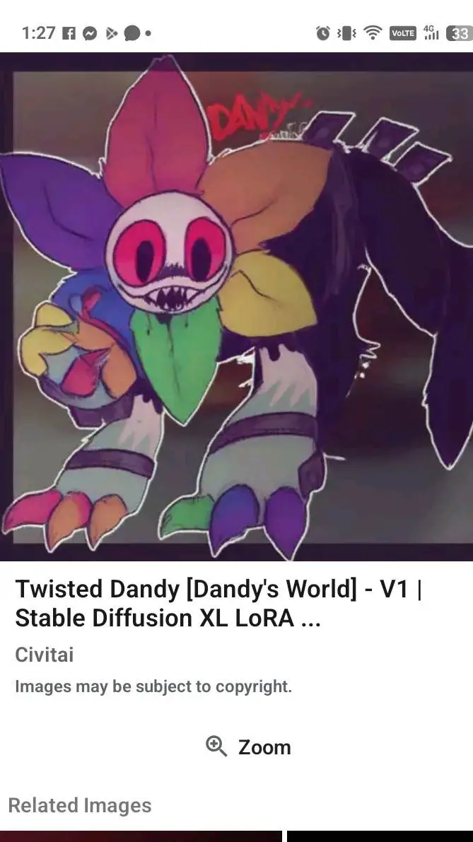 ai character: Twisted Dandy  background