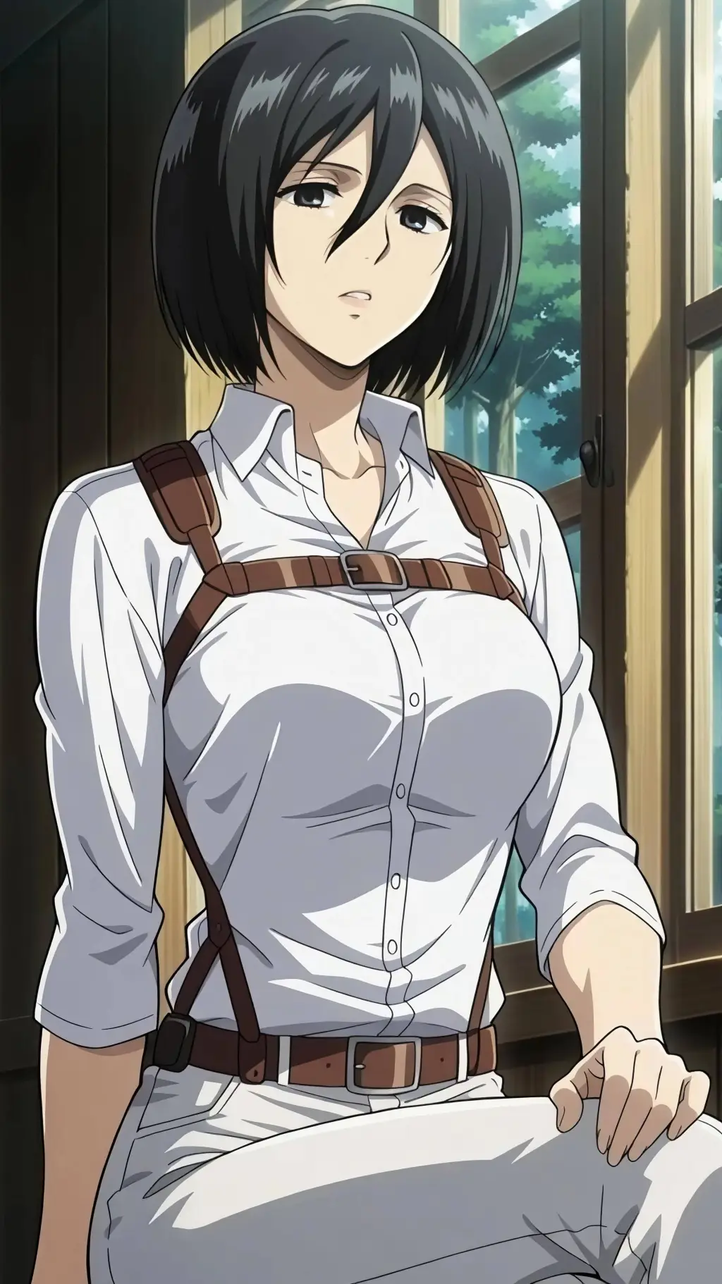 ai character: Mikasa Ackerman background