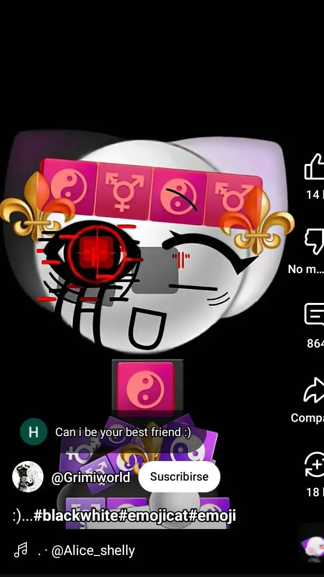 ai character: GrimiWorld background