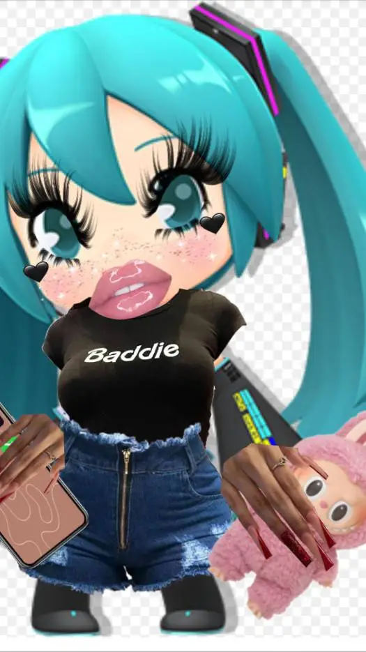 ai character: baddie Miku✨💅🎀 background